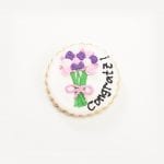 Congrats Rose Bouquet Cookies Icing