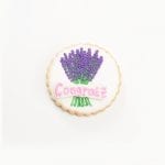 Congrats Lavender Bouquet Cookies Icing